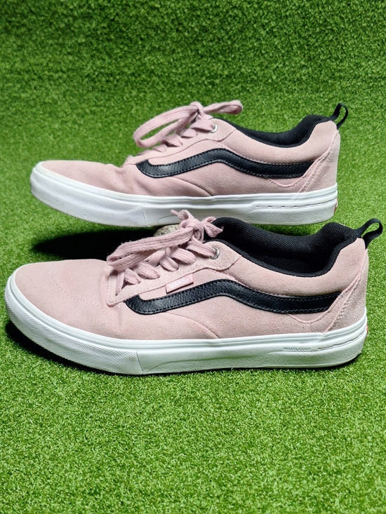 Vans Other - Vans Kyle Walker Shoes Mens Size 9.5 Pink Black Suede Skateboard Pro Ultracush